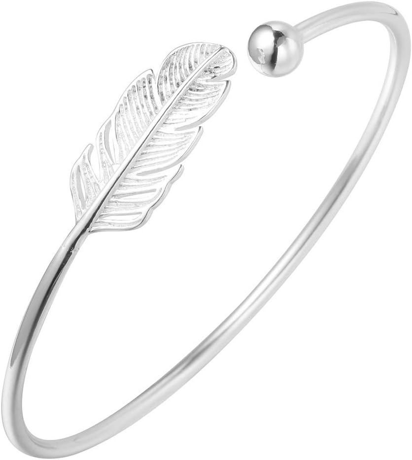 Chereda Superbe Bracelet Feuille Tendance en Argent Sterling 925 pour Filles et Femmes